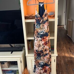 Nicole Miller Blue and Multicolor Dress